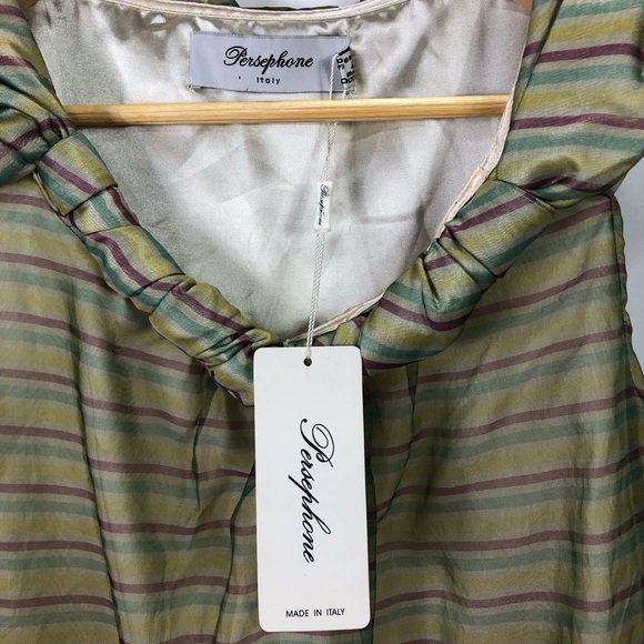 Persephone Italy lined summer dress women’s size 6 NWT - Picture 3 of 6